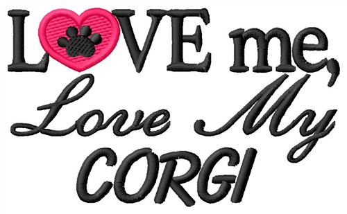 Corgi Machine Embroidery Design
