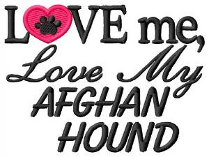 Picture of Afghan Hound Machine Embroidery Design