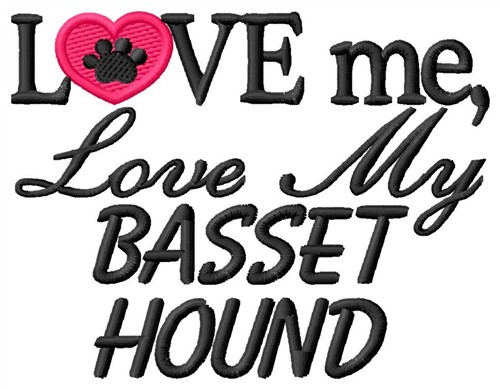 Bassett Hound Machine Embroidery Design