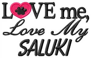 Picture of Saluki Machine Embroidery Design