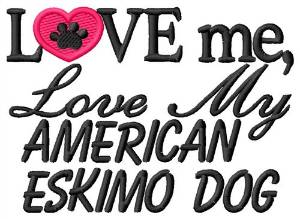 Picture of American Eskimo Dog Machine Embroidery Design