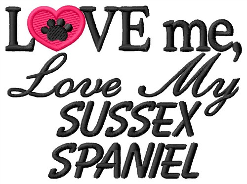 Sussex Spaniel Machine Embroidery Design