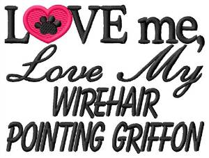 Picture of Wirehair Pointing Griffon Machine Embroidery Design