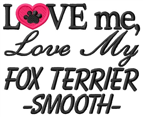 Fox Terrier Machine Embroidery Design