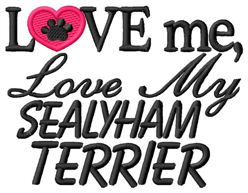 Sealyharn Terrier Machine Embroidery Design