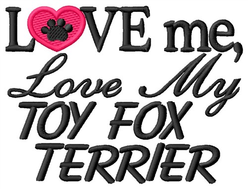 Toy Fox Terrier Machine Embroidery Design