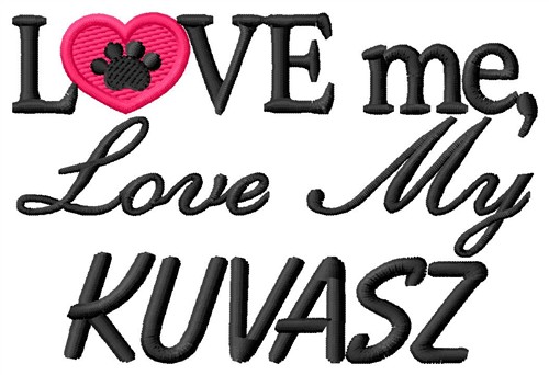 Kuvasz Machine Embroidery Design