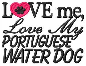 Picture of Portugese Water Dog Machine Embroidery Design