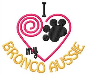 Picture of Bronco Aussie Machine Embroidery Design