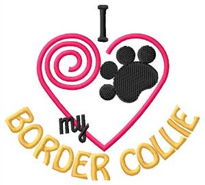 Picture of Border Collie Machine Embroidery Design