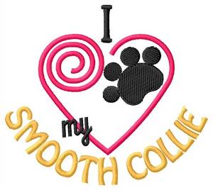 Picture of Smooth Collie Machine Embroidery Design