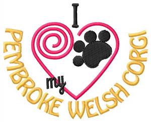 Picture of Pembroke Welsh Corgi Machine Embroidery Design