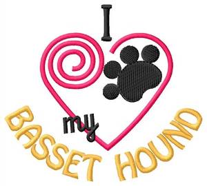 Picture of Bassett Hound Machine Embroidery Design