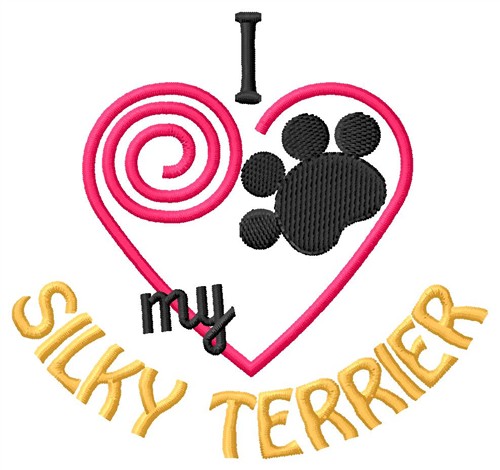 Silky Terrier Machine Embroidery Design