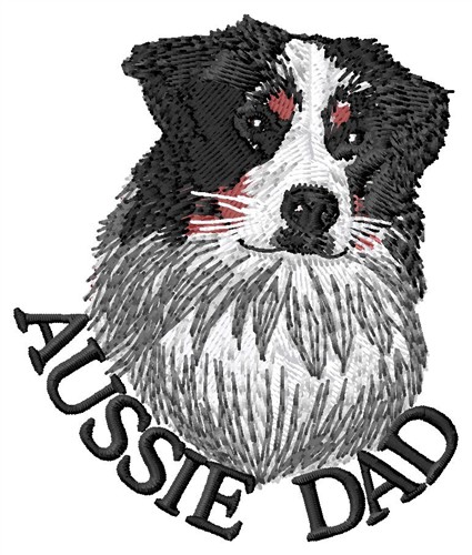Aussie Dad Machine Embroidery Design