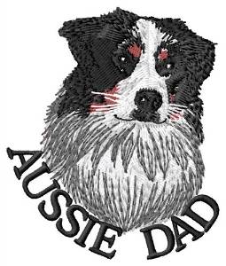 Picture of Aussie Dad Machine Embroidery Design