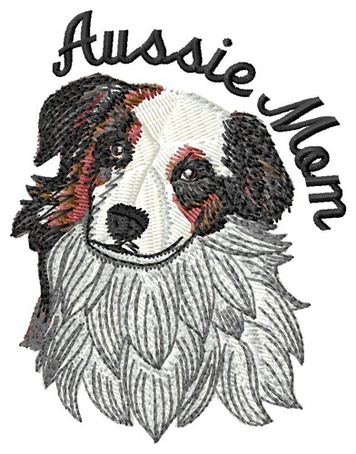 Aussie Mom Machine Embroidery Design