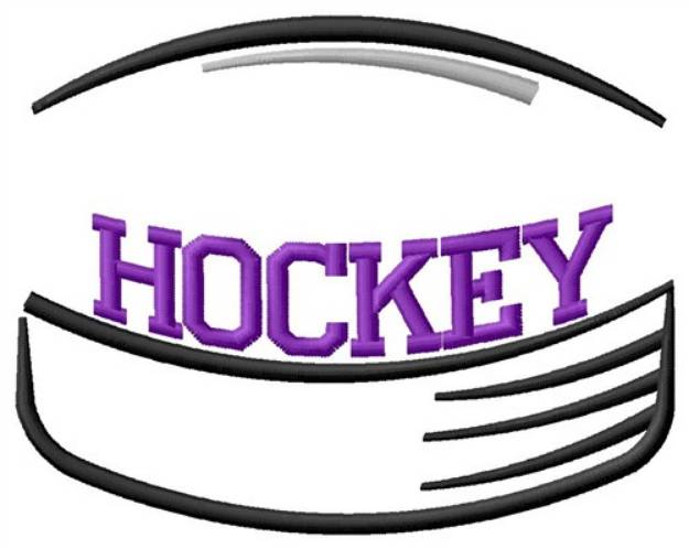 Picture of Hockey Name Drop Machine Embroidery Design