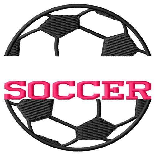 Soccer Name Drop Machine Embroidery Design
