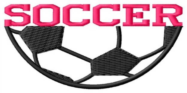 Picture of Soccer Name Drop Machine Embroidery Design