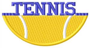Picture of Tennis Name Drop Machine Embroidery Design