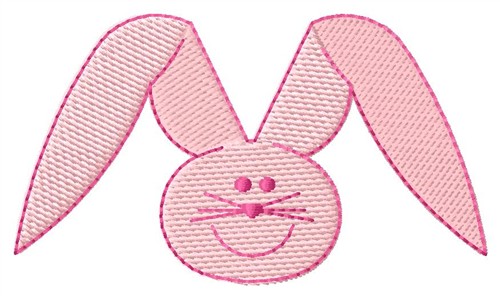 Bunny Face Machine Embroidery Design