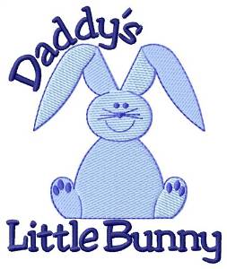 Picture of Daddys Little Bunny Machine Embroidery Design