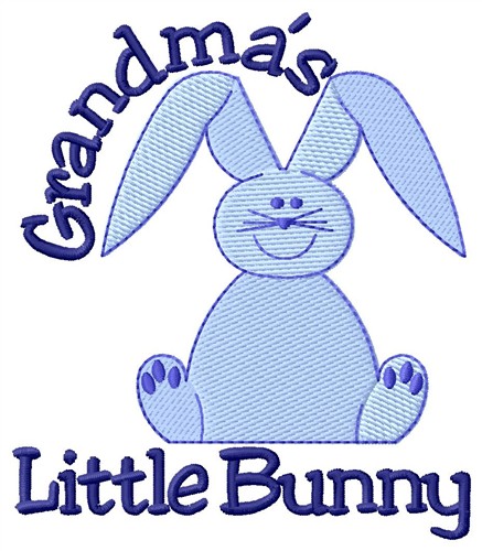 Grandmas Little Bunny Machine Embroidery Design