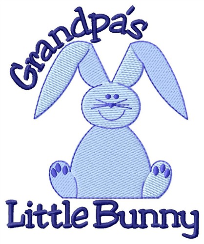 Grandpas Little Bunny Machine Embroidery Design