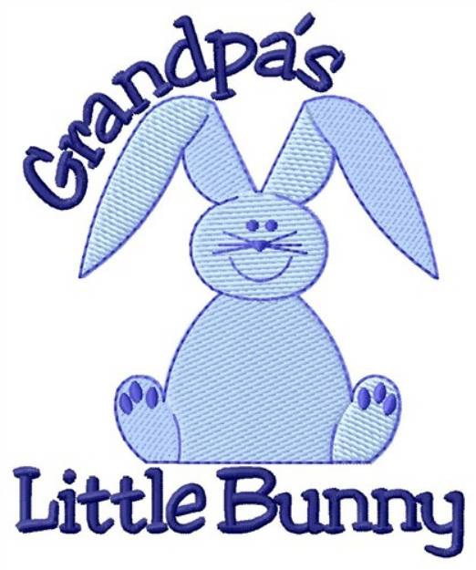 Picture of Grandpas Little Bunny Machine Embroidery Design