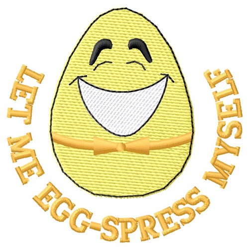 Egg-spress Machine Embroidery Design