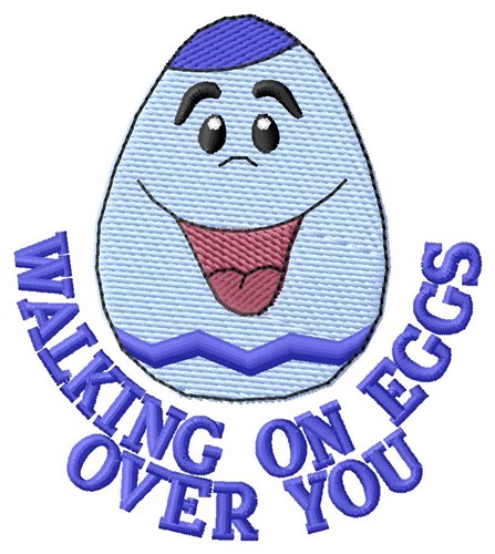 Walking On Eggs Machine Embroidery Design