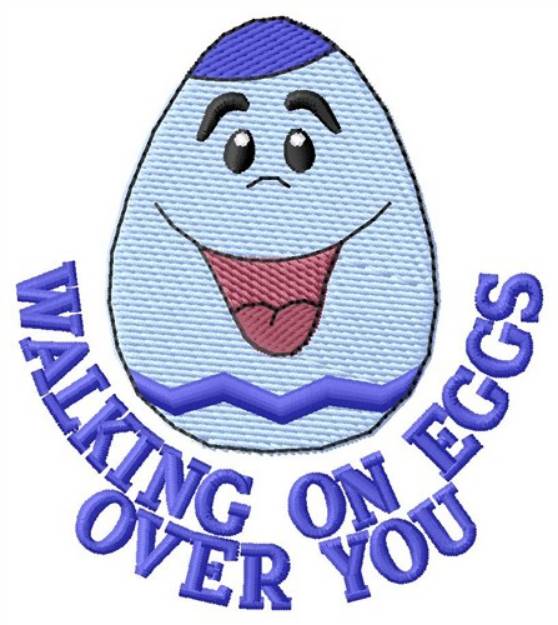 Picture of Walking On Eggs Machine Embroidery Design