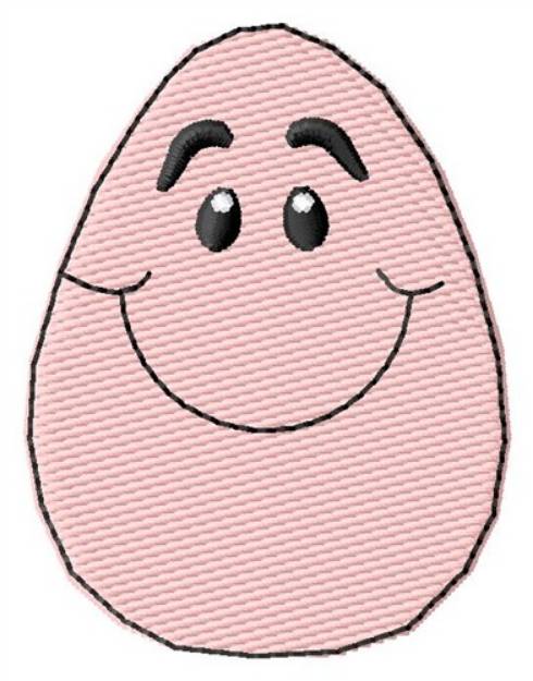 Picture of Egg Face Machine Embroidery Design