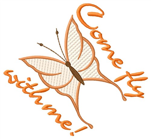 Come Fly With Me Machine Embroidery Design