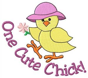 Picture of One Cute Chick Machine Embroidery Design
