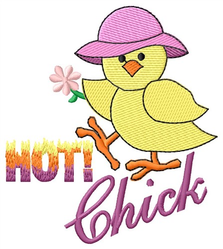 Hot Chick Machine Embroidery Design