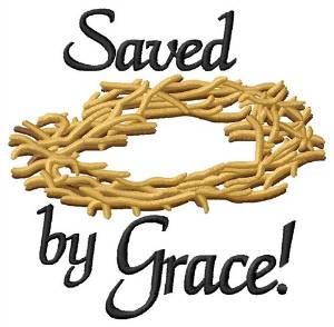 Picture of Saved By Grace Machine Embroidery Design