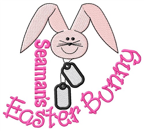 Seamans Easter Bunny Machine Embroidery Design