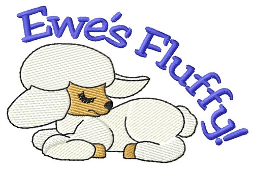 Ewes Fluffy Machine Embroidery Design