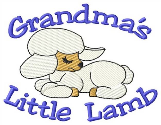 Picture of Grandmas Little Lamb Machine Embroidery Design