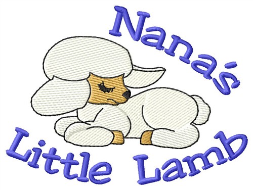 Nanas Little Lamb Machine Embroidery Design