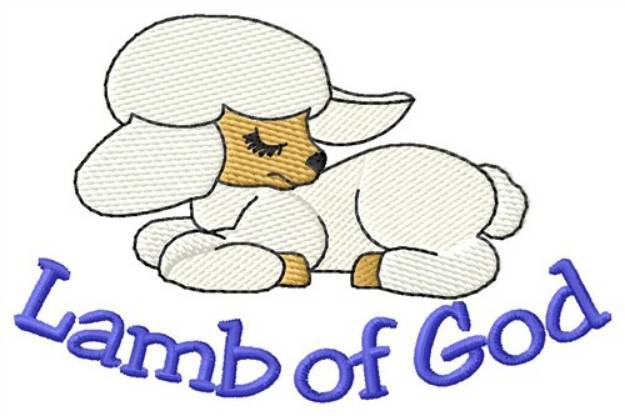 Picture of Lamb Of God Machine Embroidery Design