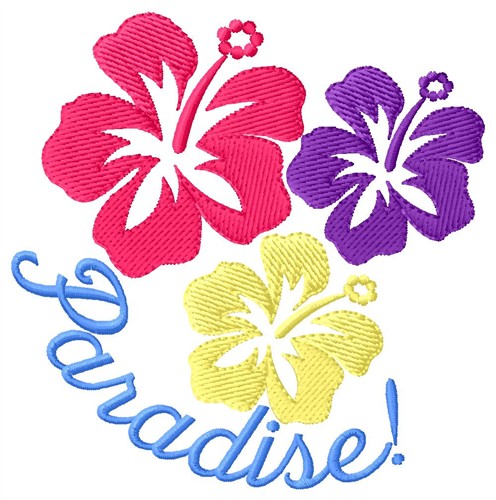 Paradise Machine Embroidery Design