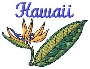Picture of Hawaii Machine Embroidery Design