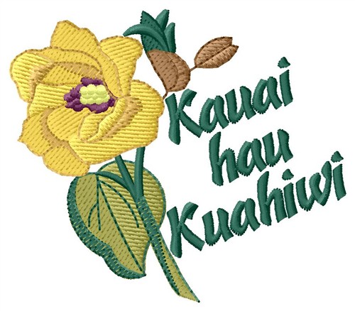 Kauai Hau Kauhiwi Machine Embroidery Design