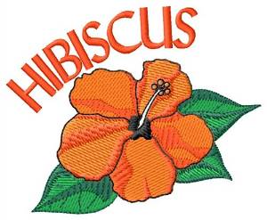 Picture of Hibiscus Machine Embroidery Design