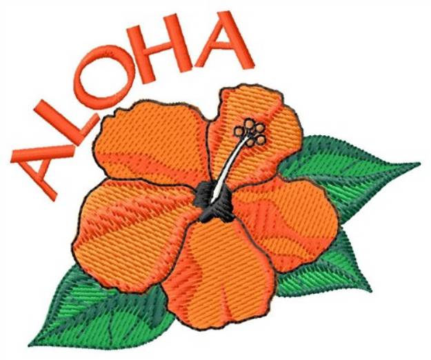 Picture of Aloha Machine Embroidery Design