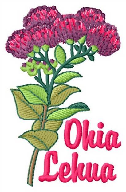Picture of Ohia Lehua Machine Embroidery Design