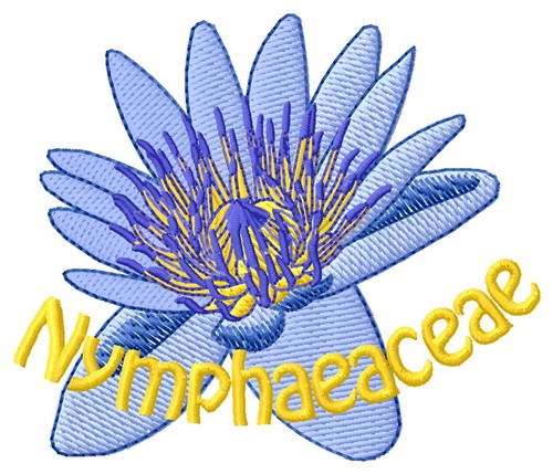Nymphaeaceae Machine Embroidery Design